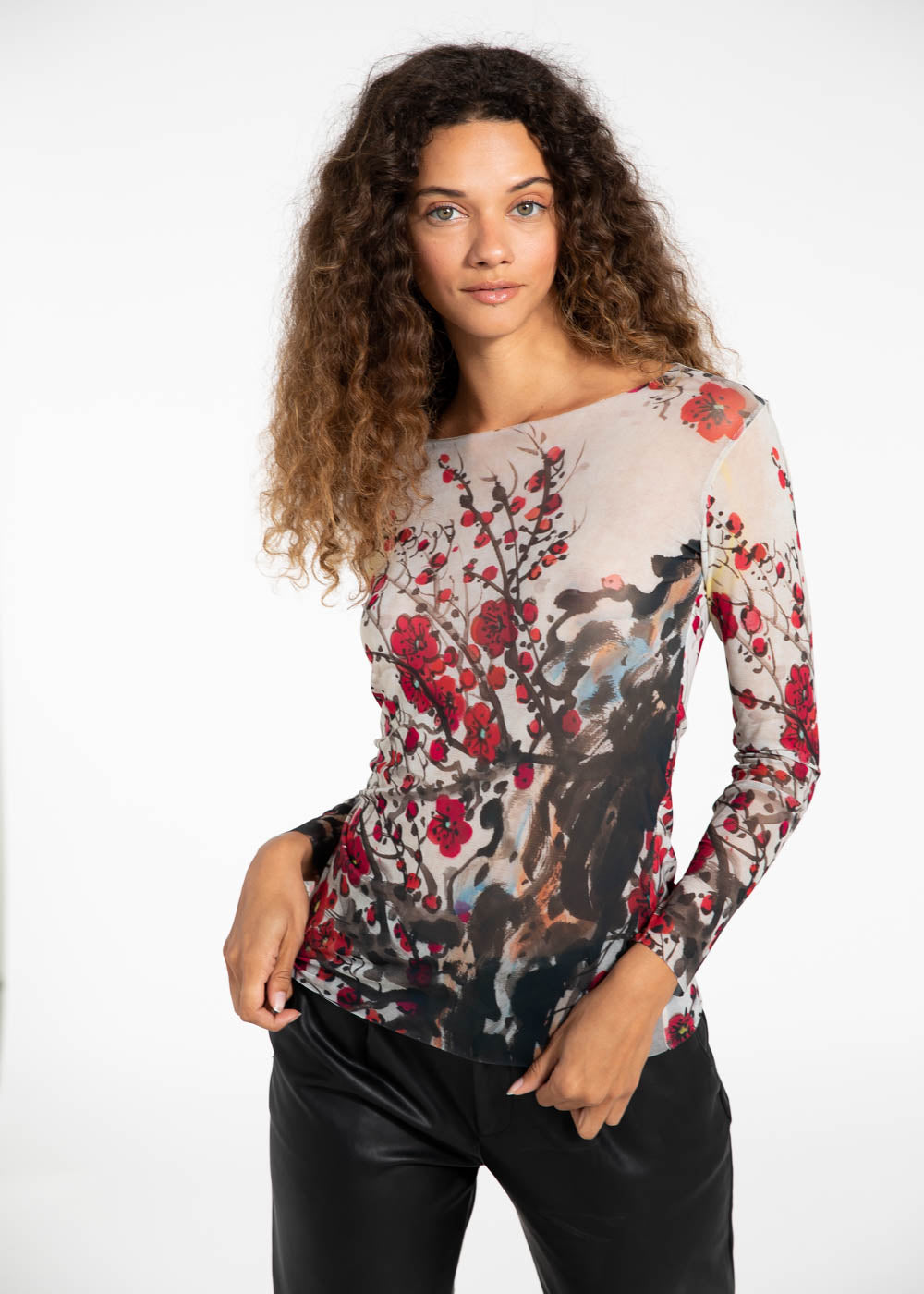 Chinoiserie - NudiTee Sheer Top - In Stock