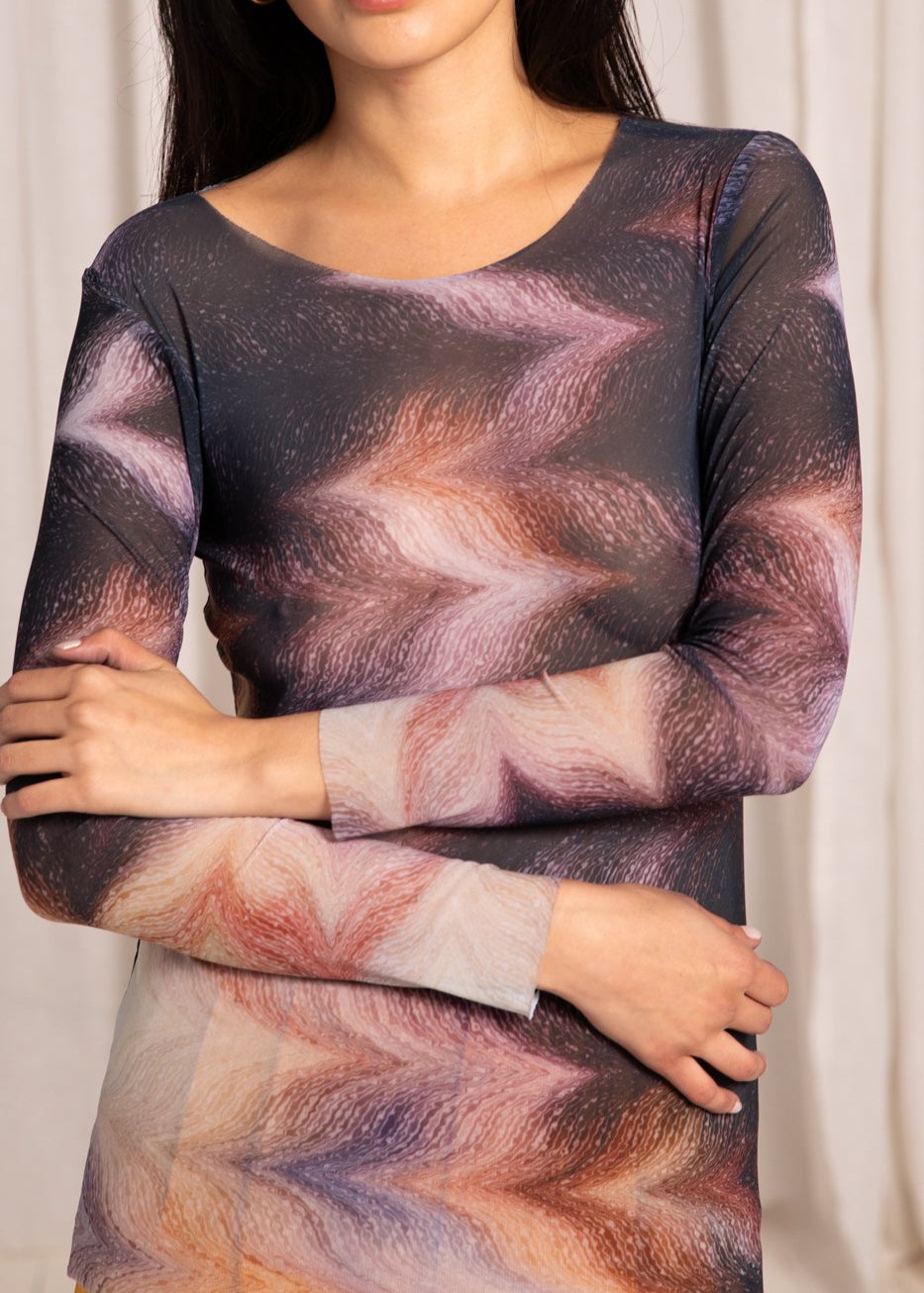 Fluid- NudiTee Sheer Top - In Stock