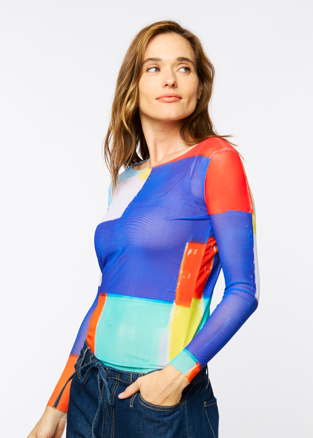 Technicolor - NudiTee Sheer Top