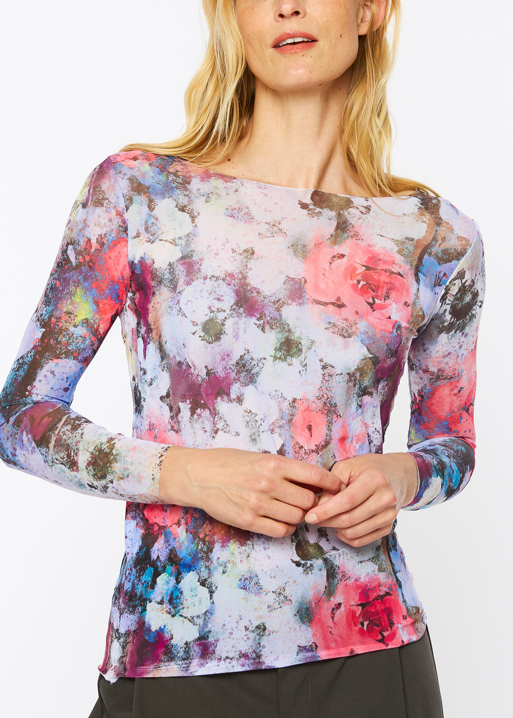 Garden Haze - NudiTee Sheer Top