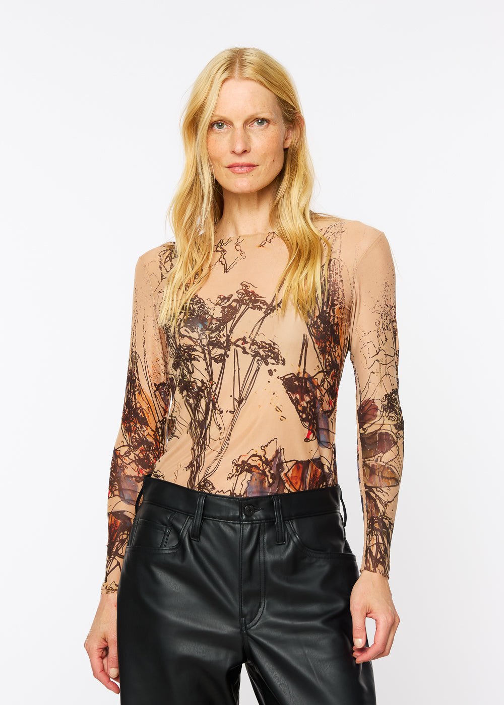 Nudi Ink Mesh Top