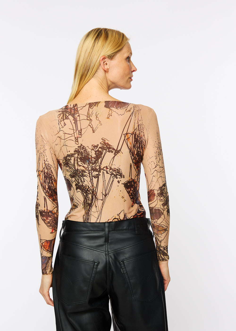 Nudi Ink Mesh Top