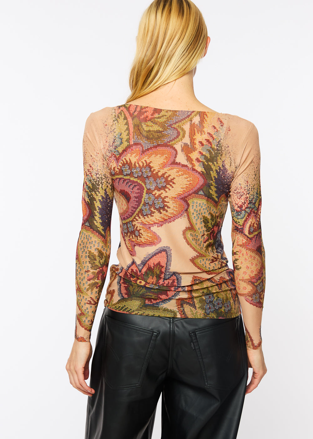 Nudi Ink Mesh Top