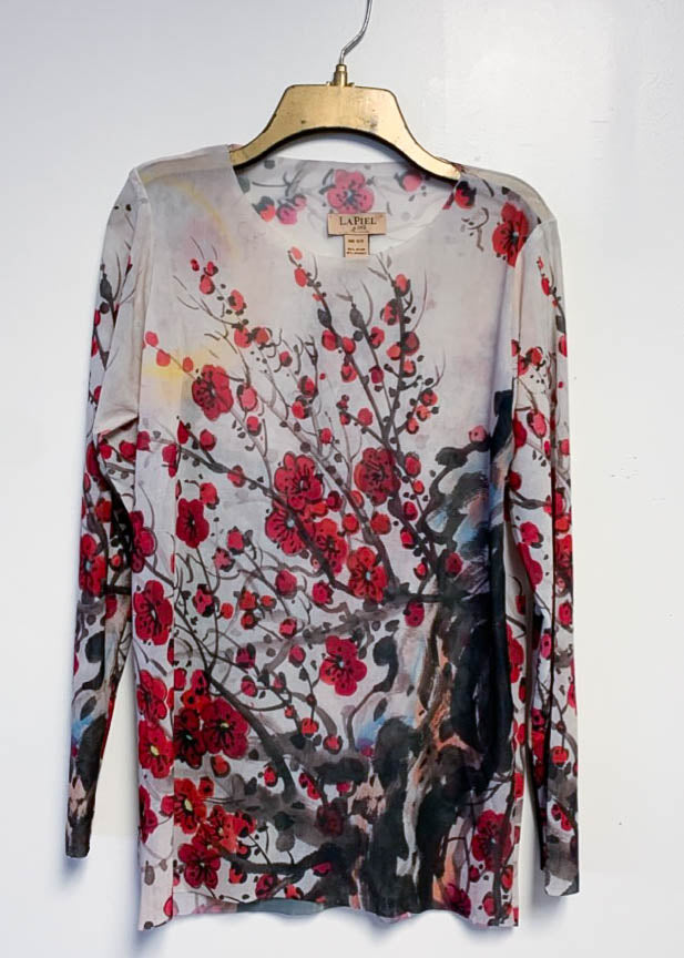 Chinoiserie - NudiTee Sheer Top - In Stock