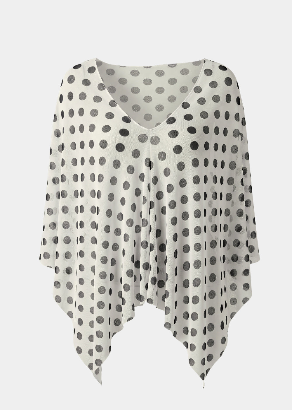 Mila Ponshawl in Polka Dot on Off-White