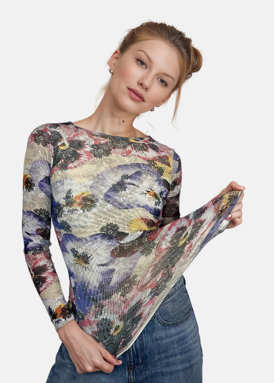 Lacey Blossom - Florence Double Sheer Top - In Stock