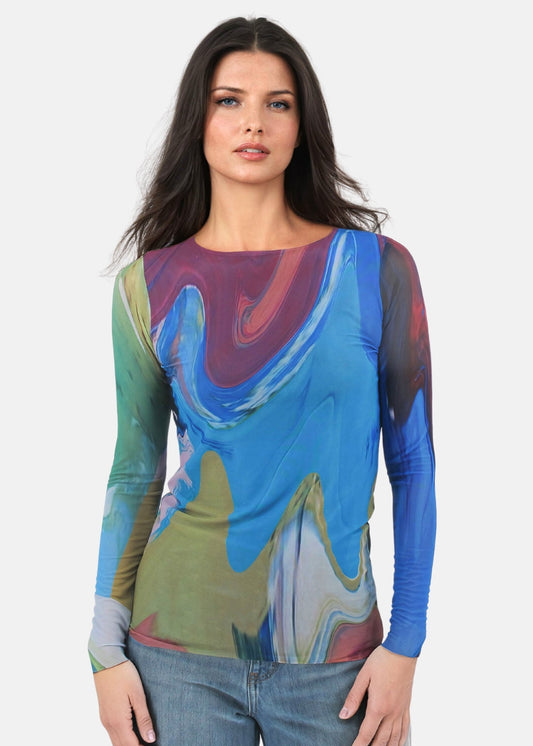 Odette - Florence Double Sheer Top - In Stock