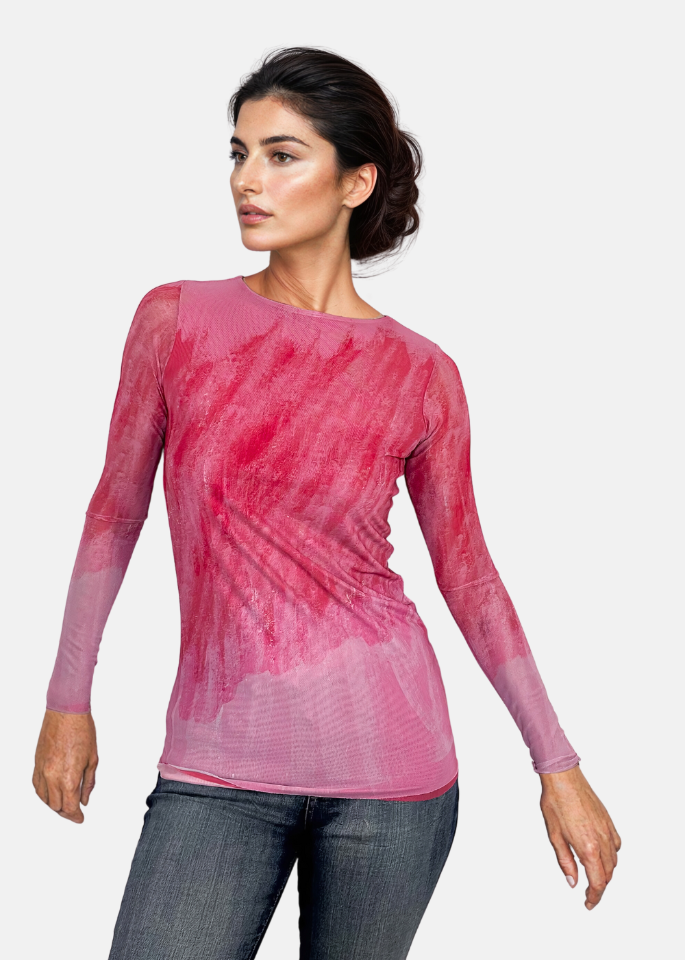 Pinky Promise - Florence Double Sheer Top - In Stock