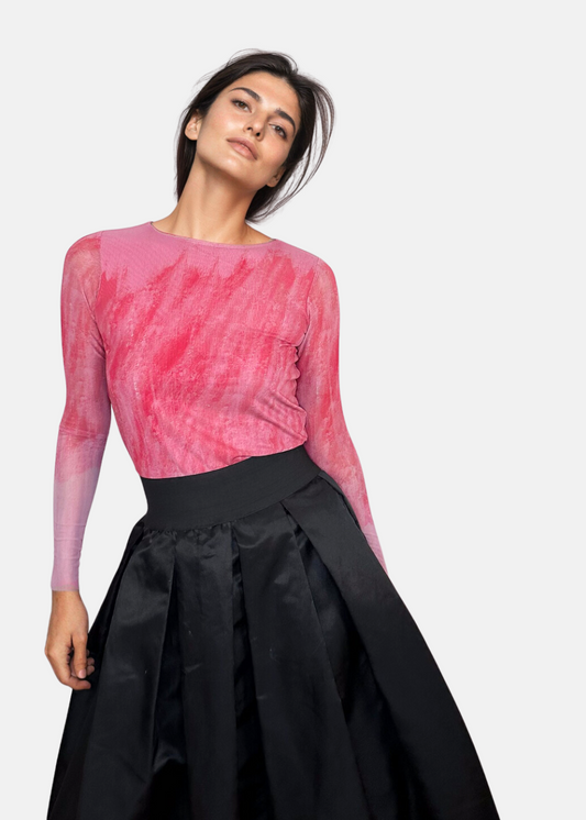 Pinky Promise - Florence Double Sheer Top