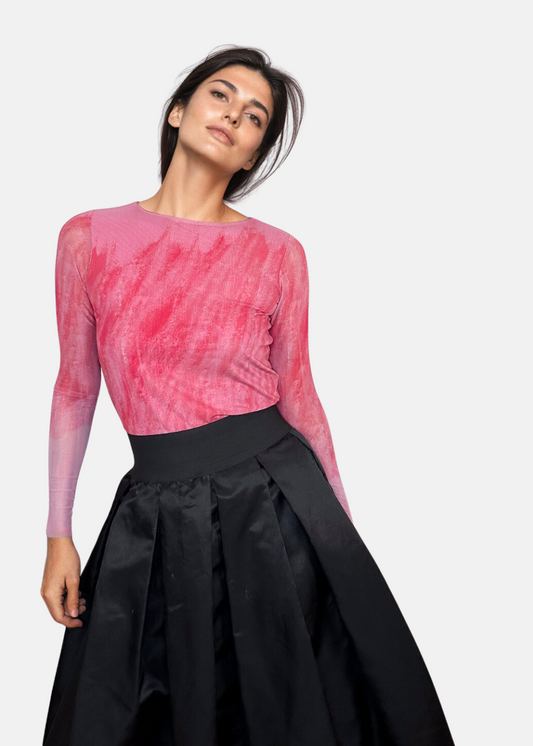 Pinky Promise - Florence Double Sheer Top - In Stock