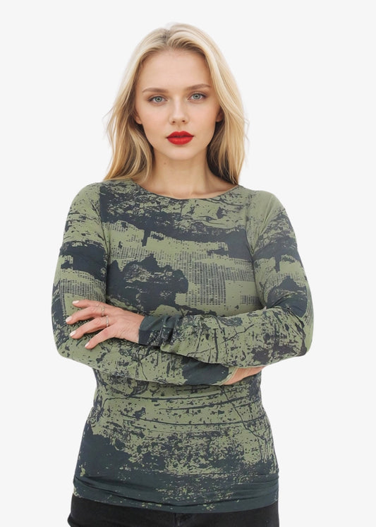 Grungy Second Skin Raw Edge Top - In Stock