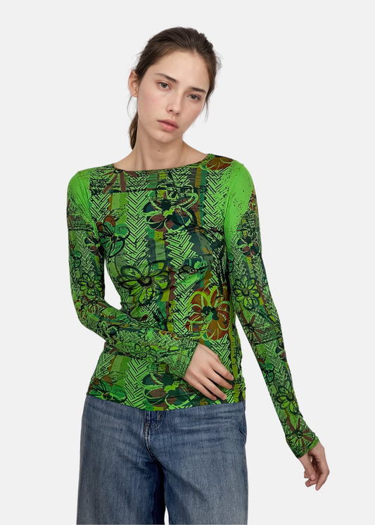 Be Happy Second Skin Raw Edge Top - In Stock