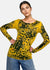 Wild Floral Second Skin Raw Edge Top - In Stock