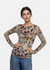 Hello Blossom Second Skin Raw Edge Top - In Stock