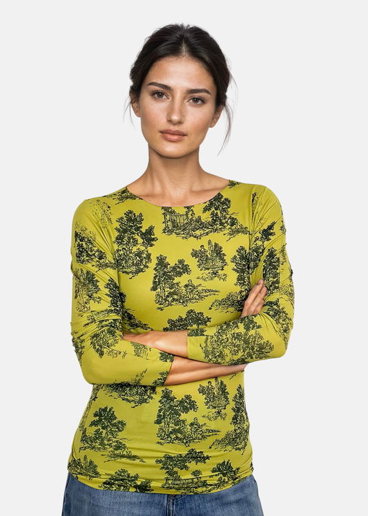 Toile Second Skin Raw Edge Top - In Stock