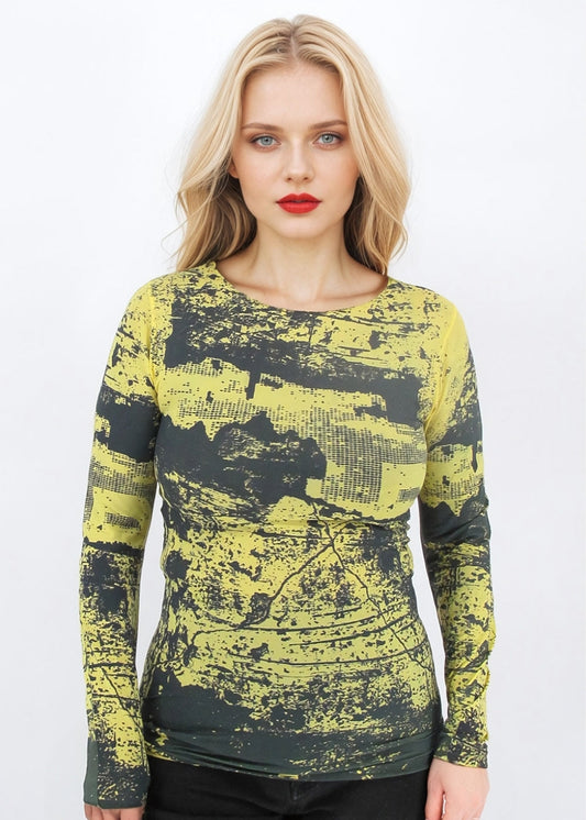 Grungy Second Skin Raw Edge Top - In Stock