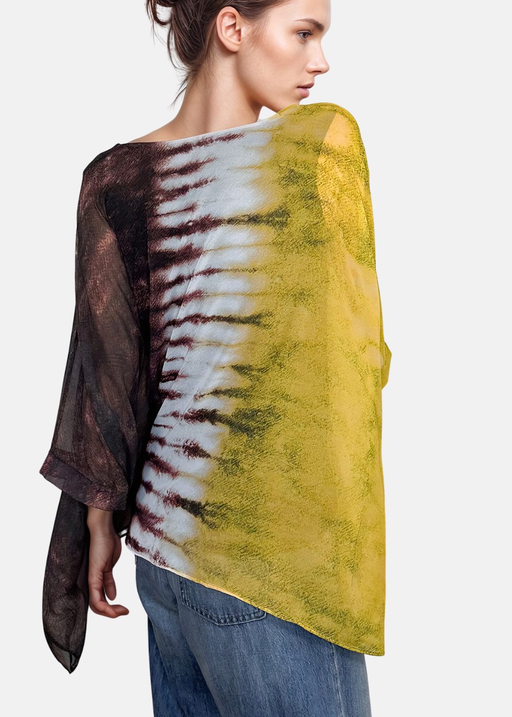 Capri Poncho in East/West Banana - In Stock