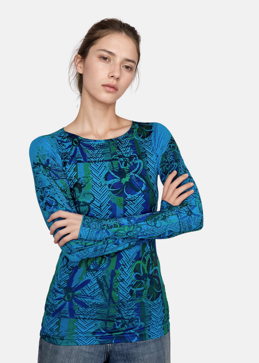 Be Happy Second Skin Raw Edge Top - In Stock