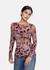 Hello Blossom Second Skin Raw Edge Top - In Stock