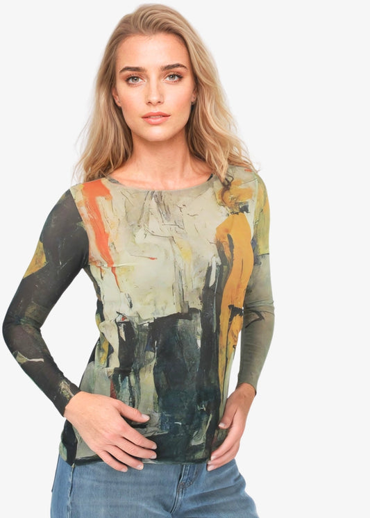 Enigma - NudiTee Sheer Top - In Stock