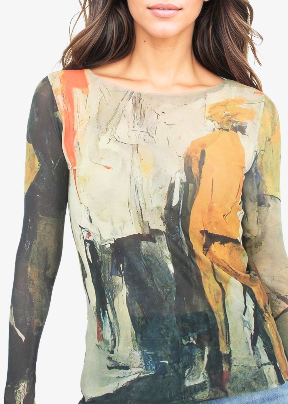 Enigma - NudiTee Sheer Top - In Stock