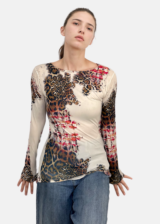 A Bit Animal Second Skin Raw Edge Top - In Stock