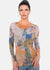 Ethereal Second Skin Raw Edge Top - In Stock