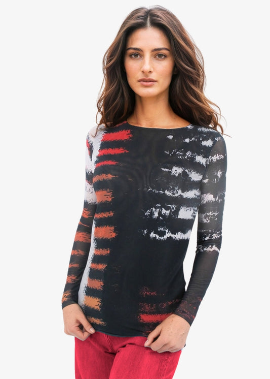 No Escape - Florence Double Sheer Top - In Stock