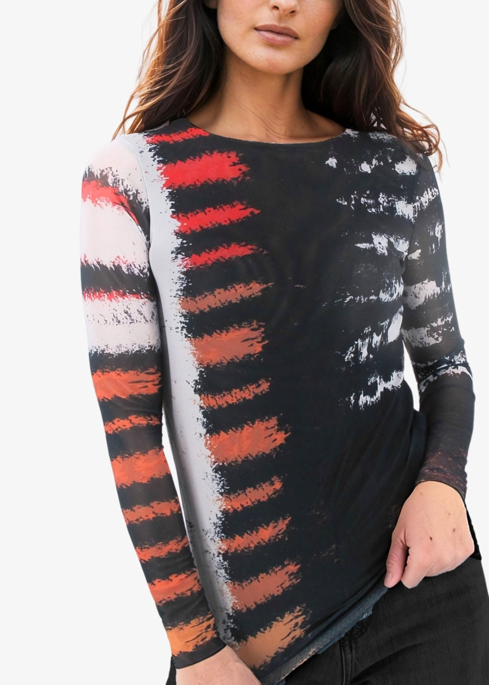 No Escape - Florence Double Sheer Top - In Stock
