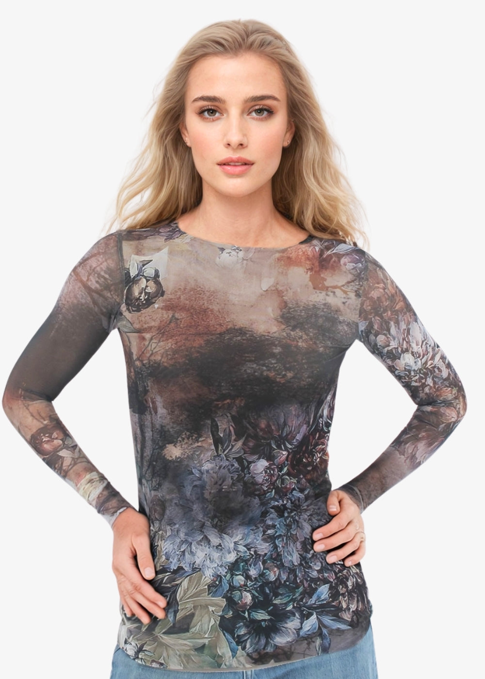 Moody Garden - Florence Double Sheer Top