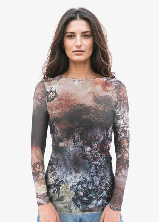 Moody Garden - Florence Double Sheer Top - In Stock