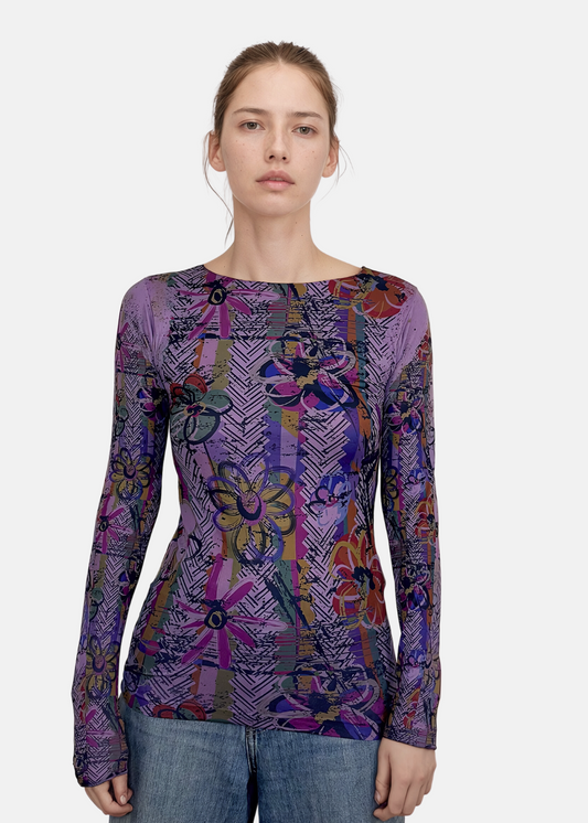 Be Happy Second Skin Raw Edge Top - In Stock