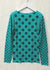 Grunge Polka Dot Raw Edge Second Skin Top  - In Stock