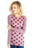 Grunge Polka Dot Raw Edge Second Skin Top