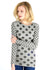 Grunge Polka Dot Raw Edge Second Skin Top  - In Stock