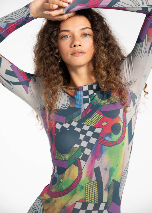 80'S Second Skin Raw Edge Top - In Stock