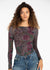 Feline Rose Second Skin Raw Edge Top - In Stock