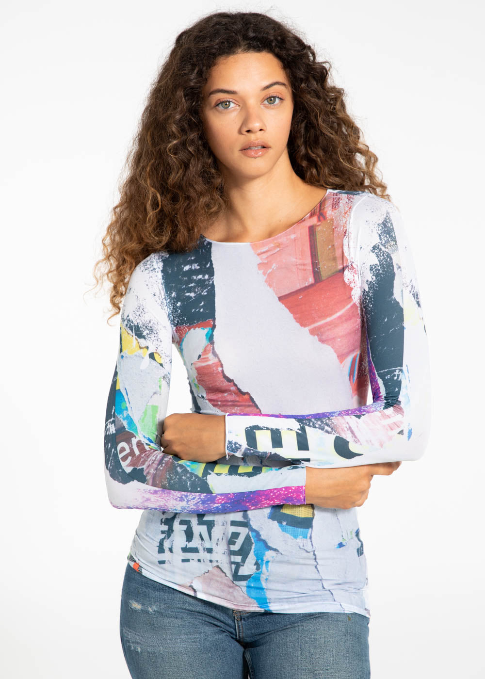 Paper Mache Second Skin Raw Edge Top - In Stock