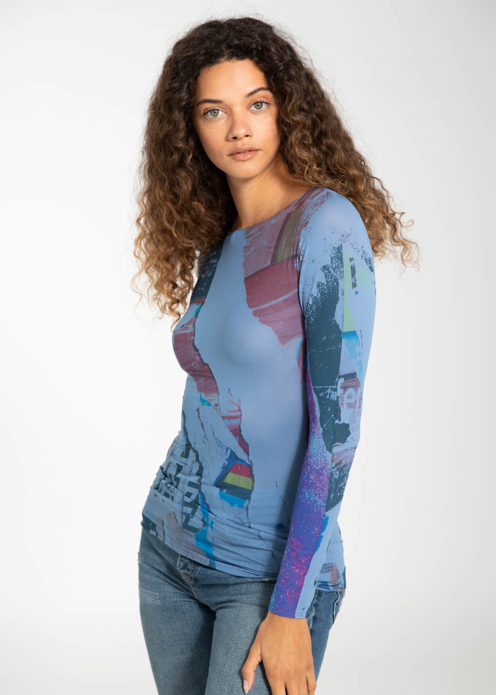 Paper Mache Second Skin Raw Edge Top - In Stock