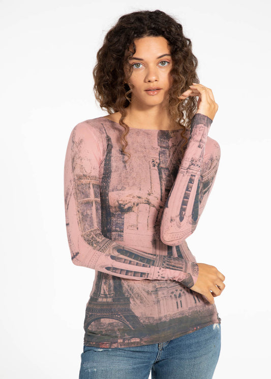 Bonjour Second Skin Raw Edge Top - In Stock