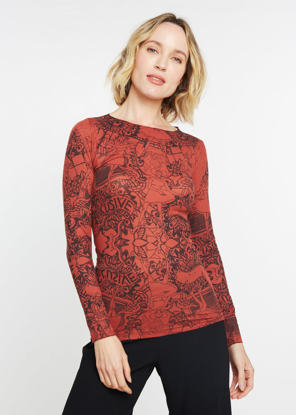 Tatouage Second Skin Raw Edge Top - In Stock