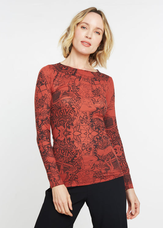 Tatouage Second Skin Raw Edge Top - In Stock