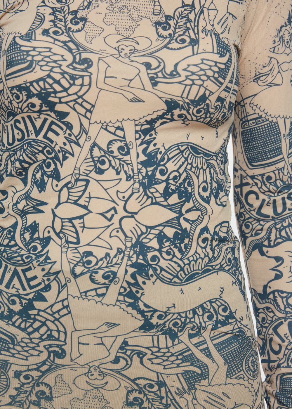 Tatouage Second Skin Raw Edge Top - In Stock