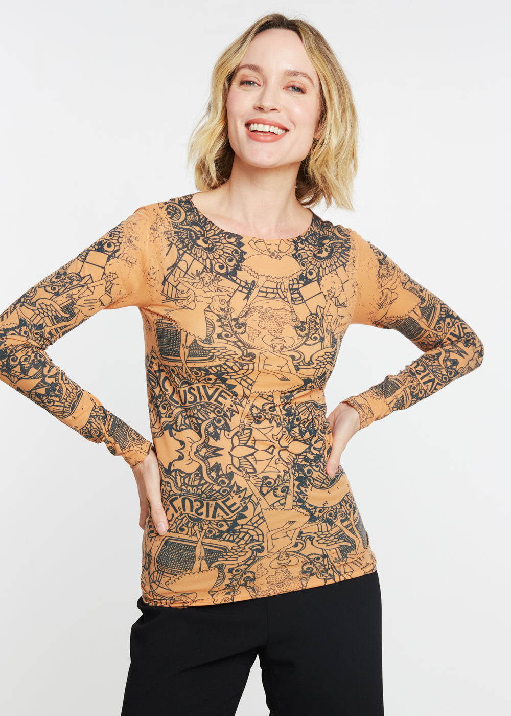 Tatouage Second Skin Raw Edge Top - In Stock