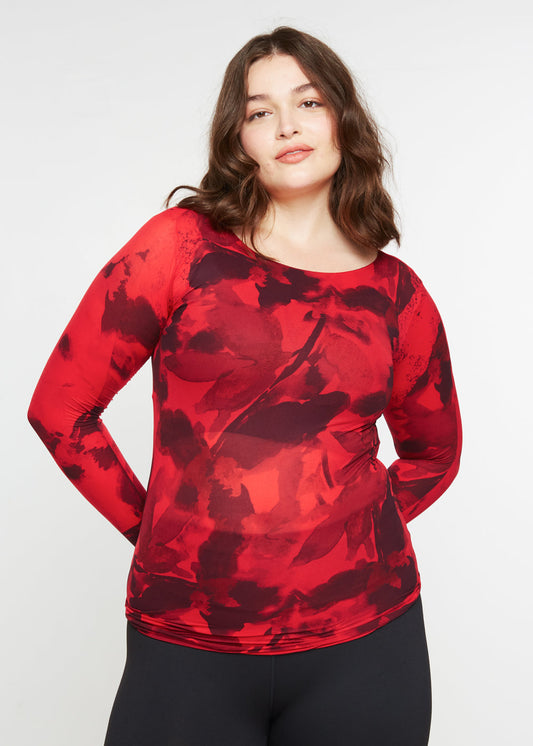 Foliage Second Skin Raw Edge Top - In Stock