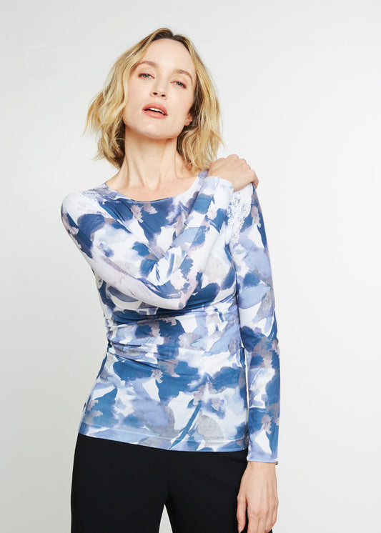 Foliage Second Skin Raw Edge Top - In Stock