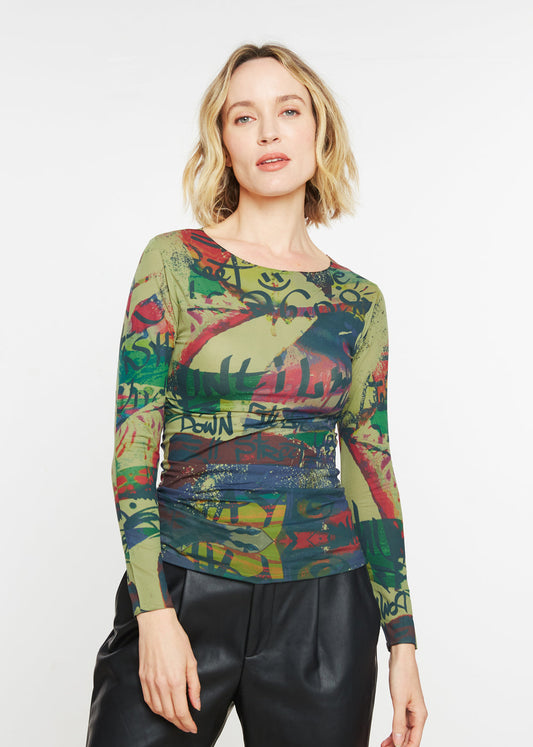 My Way Second Skin Raw Edge Top - In Stock