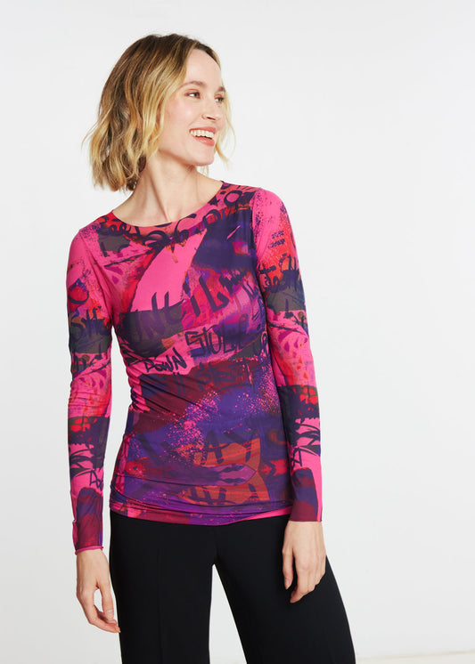 My Way Second Skin Raw Edge Top - In Stock