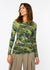 Camo Art Second Skin Raw Edge Top