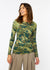 Camo Art Second Skin Raw Edge Top - In Stock